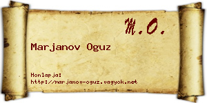 Marjanov Oguz névjegykártya